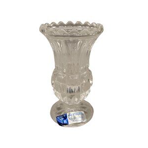 Crystal Clear Industries 24% Lead Crystal Mini Vase Panels Ribbed